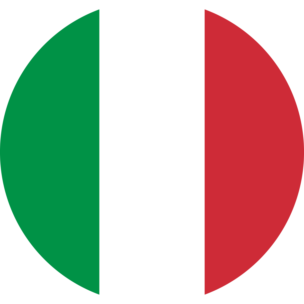 Italy Flag Round Icon